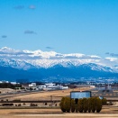 雄大な北アルプスを背景に・・・