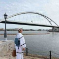 破れ格子の浴衣を初下ろし