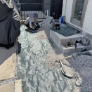 自宅の土木工事（防草シート張り替え）