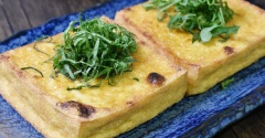 余ったたれで♪厚揚げの納豆のたれマヨ焼き