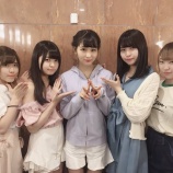 『[イコラブ] 大場花菜「YOANI1年C組森崎りなちゃん・真城まゆちゃん・神木乃栞里ちゃん・高槻みゆうちゃん　舞台ガルフレを観に来てくれました！」【=LOVE(イコールラブ)】』の画像