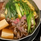 牛せり鍋の夜ごはん