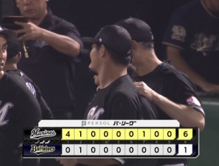 8月27日　オリックス１－６ロッテ　先発種市が8回途中1失点の好投！打線も二桁安打と躍動し快勝！