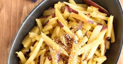 *やさしい甘さ*が引き立つ！さつまいもの塩みりんきんぴら