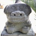 ユニークな狛犬がある吉王丸日吉神社