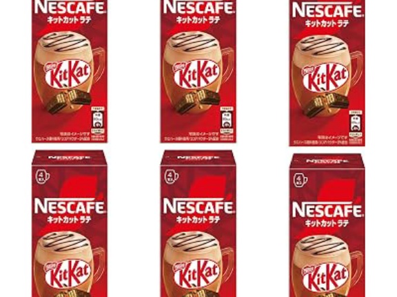 【1,480円】ネスカフェ キットカットラテ 4P×6箱がセール特価。ウエハース風味もあり、キットカット感の高そうなラテ