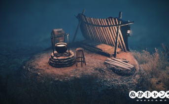 差し掛けサバイバルテント