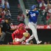 大谷翔平、短く切ったニューヘアで走者一掃二塁打　約188キロの弾丸ライナーで３回に10点