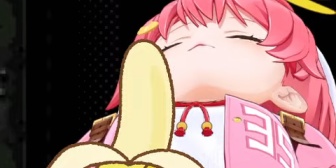 【ホロライブ】みこち、とんでもない位置にバナナが配置されてしまうｗｗｗｗｗ