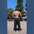 公園の遊具で上半身裸で筋トレしてるおっさんwwwww