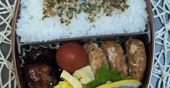 畑に何者かが現れるから～夫のお弁当324