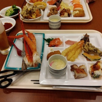 つなぎ温泉 湯守 ホテル大観　大浴場＆夕食バイキング編