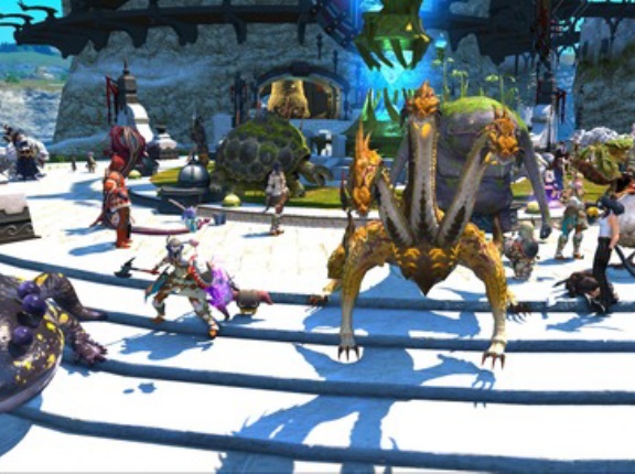 【FF14】魔獣使い実装後のリムサロミンサ、ペットで溢れて動物園みたいになる