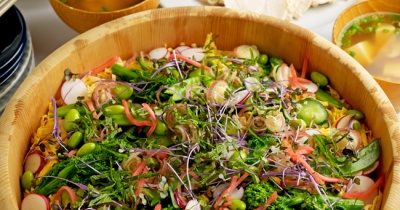 娘の誕生日ごはんは野菜ちらし＆昆布煮鶏でした