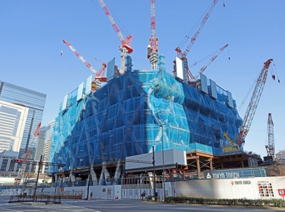【毎週更新】2026年2月15日撮影「Torch Tower（トーチタワー）」の建設状況！高さ日本一となる超高層ビルの9階部分建設中【385m】