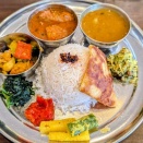 「ピプレー」（春日・えんま通り）でランチ「本日のダルバート（ネパール定食）」