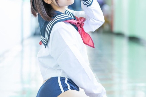 パンチラjk セーラーブルマ