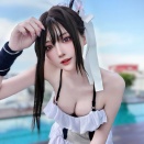 【激暑】コスプレイヤーの真夏のプール撮影は大変です……【FF7】