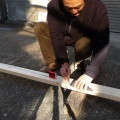 ウッドデッキを作ろう1日目、２日目