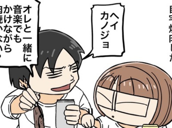 焼肉会場はダンスフロア