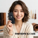 「Banana 2」楽し．．． パイソン 蛇革 ジッポー ライター 爪楊枝 ケース 携帯灰皿