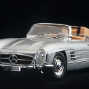 1/18 Bburago メルセデス・ベンツ 300SL ツーリング ロードスター コンバーチブル シルバー W198