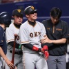 【悲報】死球で左手甲骨折の陽岱鋼、全治未定も長期離脱濃厚