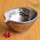 古谷宣幸さんの桃銀油滴天目片口です