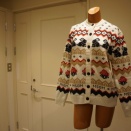 MSGM（エムエスジーエム）BUNNIES フェアアイル ジャガードニットカーディガン