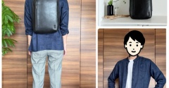 【PR】コンパクトでオシャレなレザーリュックと素敵な風合いの麻のシャツで、通勤スタイルをスタイリッシュに♪