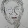 似顔絵　山本京嗣　画　大学教授