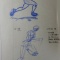 人体素描119：走る（斜め正面）：70分