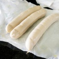 暑い夏の日の雪化粧パート２　白いキノコのクリームスパゲッティ