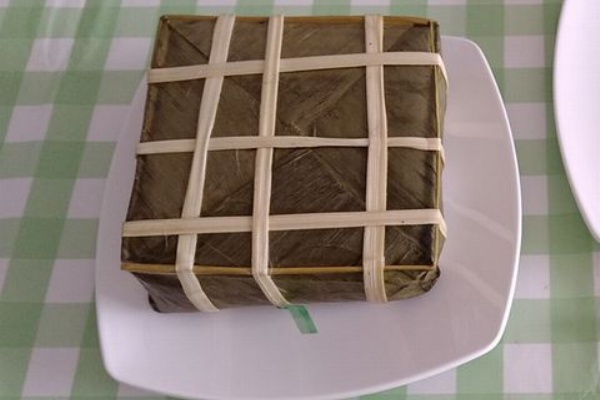 テト特集 バインチュンの切り方 食べ方 ベトナムでごはん３ ホーチミン市と奈良市で移住生活