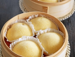 せいろでさつまいもの蒸しパン（ホットケーキミックス使用）／私もオリンピック選手にｗ