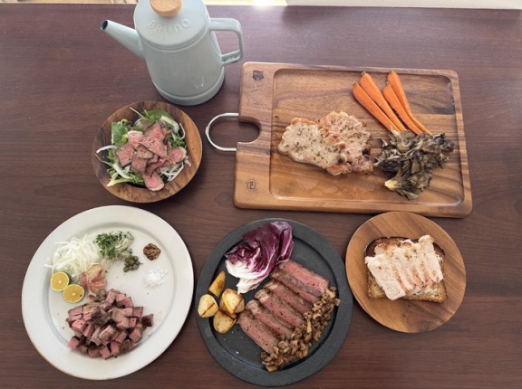 昨日は自宅撮影でした/一昨日の晩ごはんは来週のための自主トレで