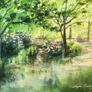 水彩画「せせらぎ」 hq720.jpg?sqp=-