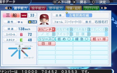 『三船　美優　パワプロ(2019版)』の画像