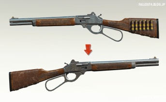レバーアクションライフルを右側装填にするMOD v1.1