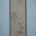 盆踊り之図　掛軸修繕（修理修復）