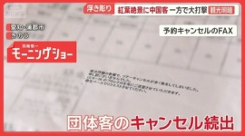 【支持率下げてやる】マスゴミ「中国人団体がキャンセル、渡航自粛『損失2000万円』のホテルも」→ホテル「想定内」「依存してない」
