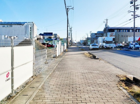 韓丼の跡地には共同住宅ができるみたい（小牧市田県町）