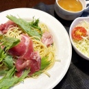 美風ちゃんありがとう＆生ハムと水菜の冷製パスタ