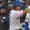【vs.広島】今日昇格の日ハム郡、今季初打席初ヒット！