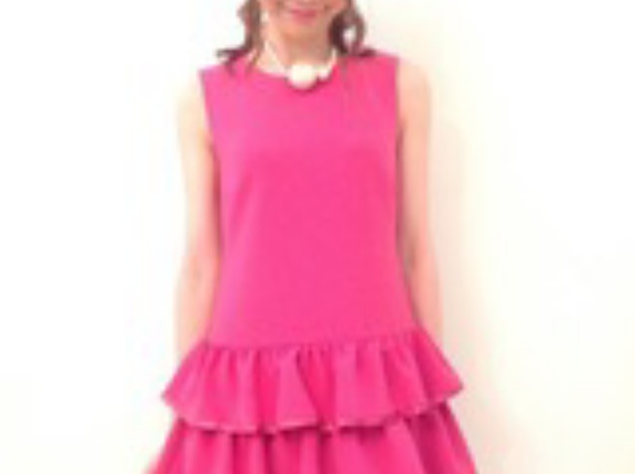 ☆Sale80%OFF★バロックローズフリルワンピ★ローズ、40サイズが殘り1枚☆