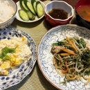 案外デリケートなんです＆水菜と豚肉の味噌炒め