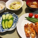 1時間の朝寝坊＆ムネ肉カツ
