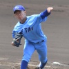 ドラ1候補の日体大・矢澤が和田豊、渡辺久信、稲葉篤紀ら各球団幹部の前で2回無失点の好投