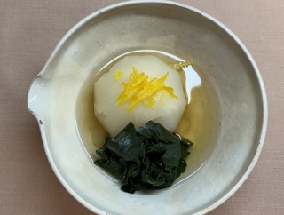 蕪の炊合せと副産物