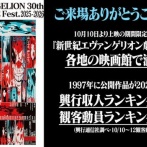 リバイバル上映中の『新世紀エヴァンゲリオン劇場版 シト新生』がまさかの興行収入ランキング入りｗｗｗｗｗｗｗ
